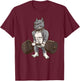 Pitbull Powerlifting Weight Lifting Dog Lovers Gift T-Shirt - T-Shirt | Maroon