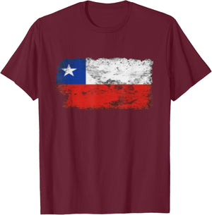 Chile Chile Flag Chilean /Women/Youth/Kid T-Shirt - T-Shirt | Maroon