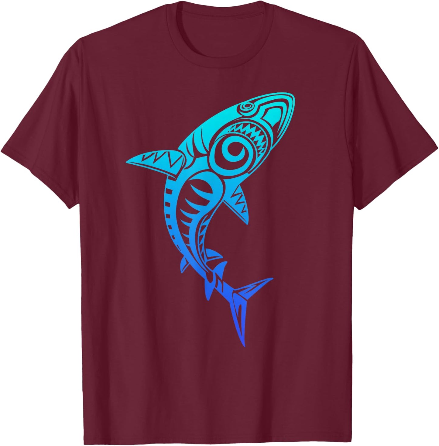 Culture Shark Symbol Blue, Haka Kia Ora Dance New Zealand T-Shirt - T-Shirt | Maroon