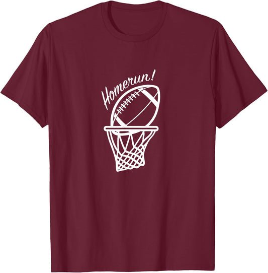 Funny Baseball Football Basketball Sports Novelty Gift T-Shirt - T-Shirt | Maroon