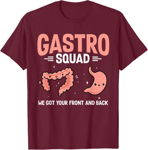 Gastroenterology Nurse Gastro Squad Endoscopy Colonoscopy T-Shirt - T-Shirt | Maroon