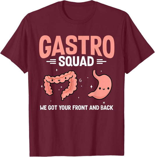 Gastroenterology Nurse Gastro Squad Endoscopy Colonoscopy T-Shirt - T-Shirt | Maroon