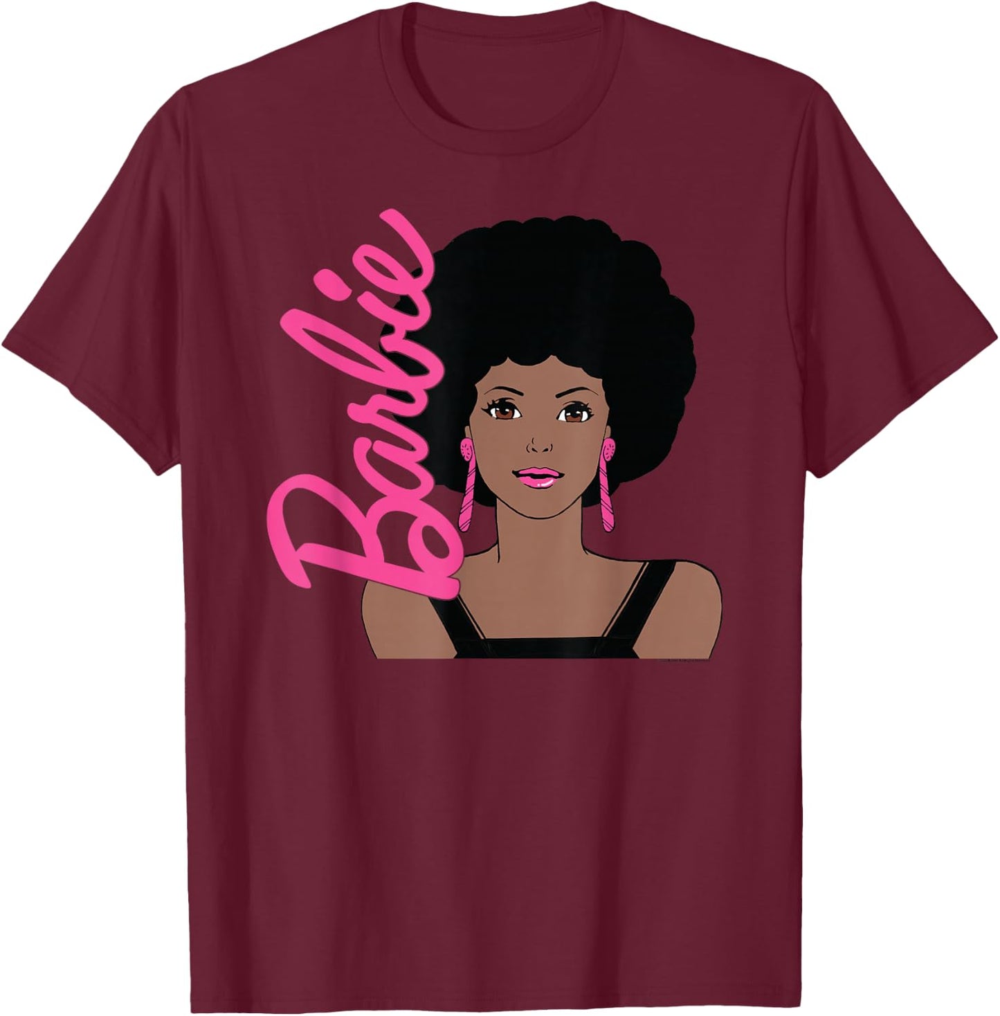 Barbie - Afro Barbie - Portrait T-Shirt - T-Shirt | Maroon