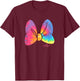 Disney Minnie Mouse Large Tie Dye Bow T-Shirt - T-Shirt | Maroon