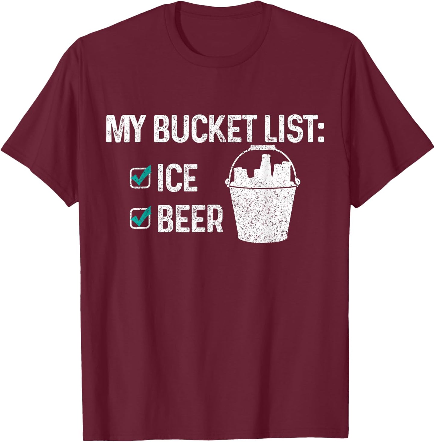 Beer Party Bucket List Mallorca Drinking Funny Malle Team Women T-Shirt - T-Shirt | Maroon