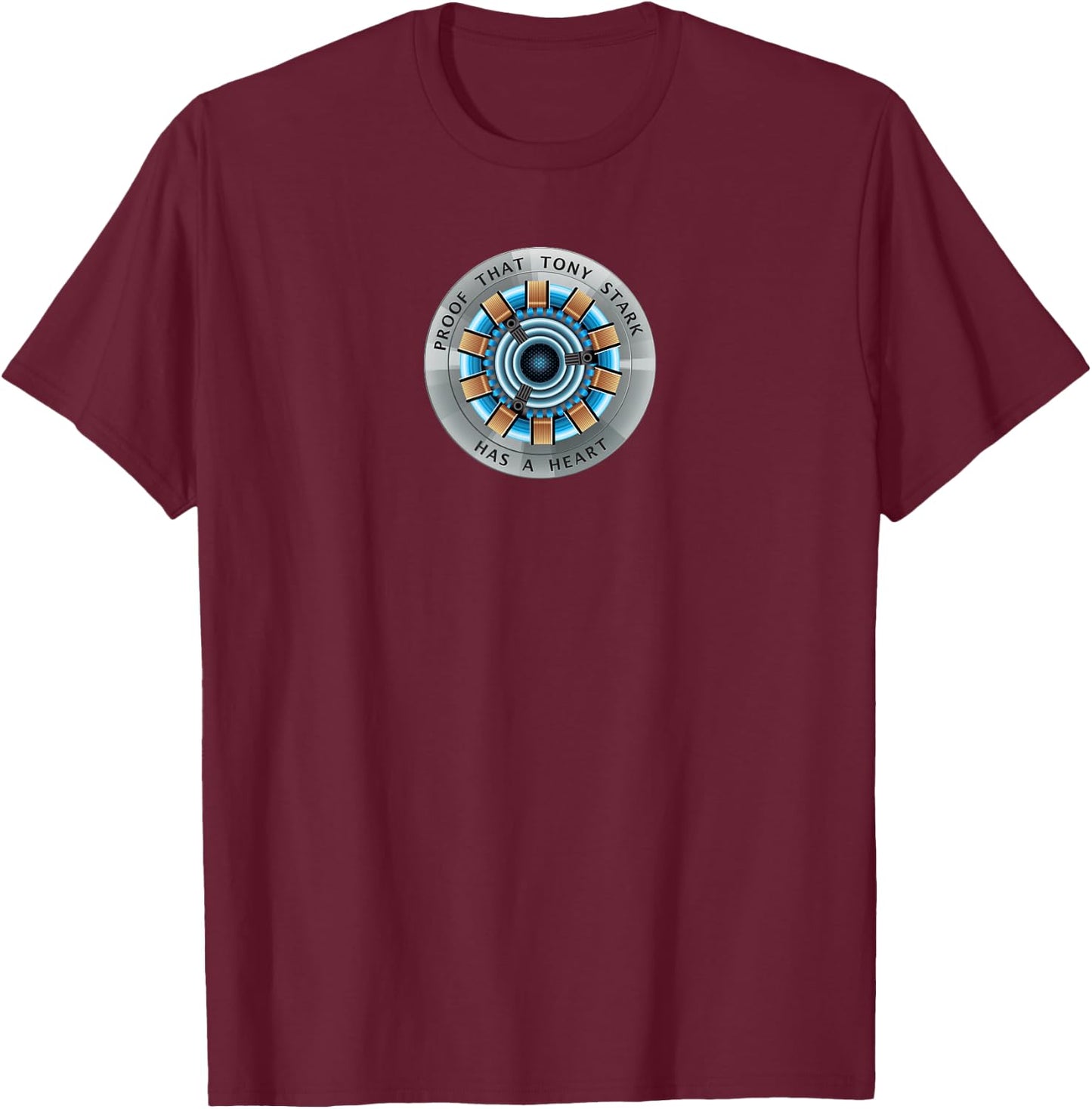 Marvel Avengers Endgame Tony Stark Has a Heart T-Shirt - T-Shirt | Maroon