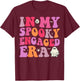 In My Spooky Engaged Era Halloween Bride Girl Bachelorette T-Shirt - T-Shirt | Maroon