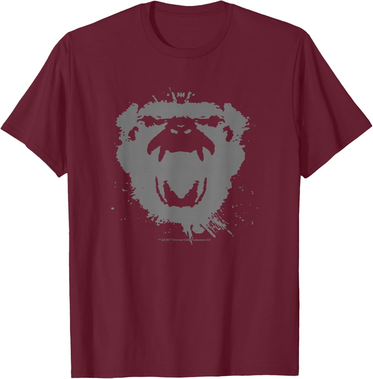12 Monkeys Monkey Face T-Shirt - T-Shirt | Maroon
