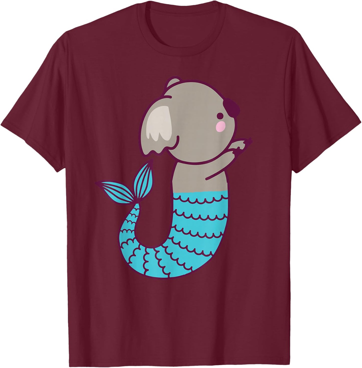 Koala Shirt Women Mermaid Girls Mermaid Gifts Koala T-Shirt - T-Shirt | Maroon