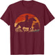 Girl Horse Riding Retro Style Vintage Cowgirl Rodeo Ranch T-Shirt - T-Shirt | Maroon