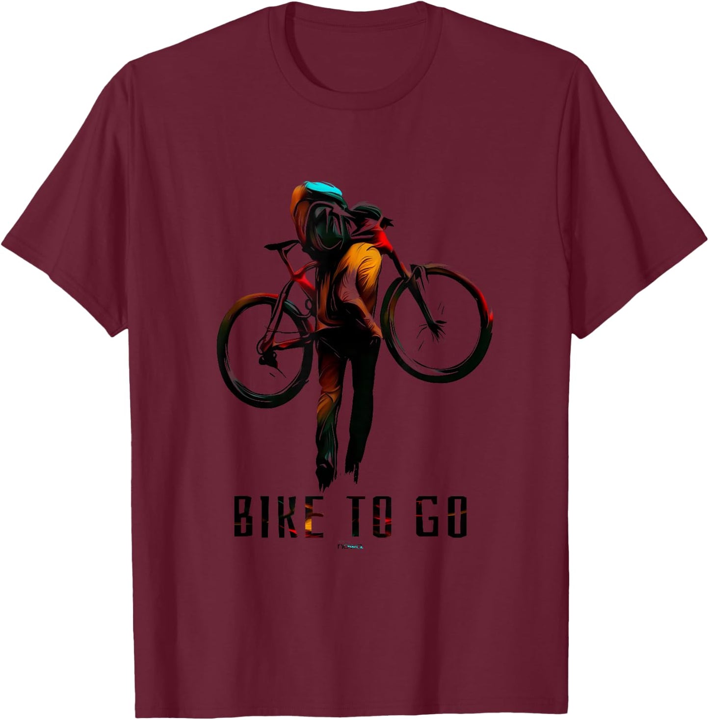 Cycling Racing Bicycle Motivation Funny Bike to Go Iii T-Shirt - T-Shirt | Maroon
