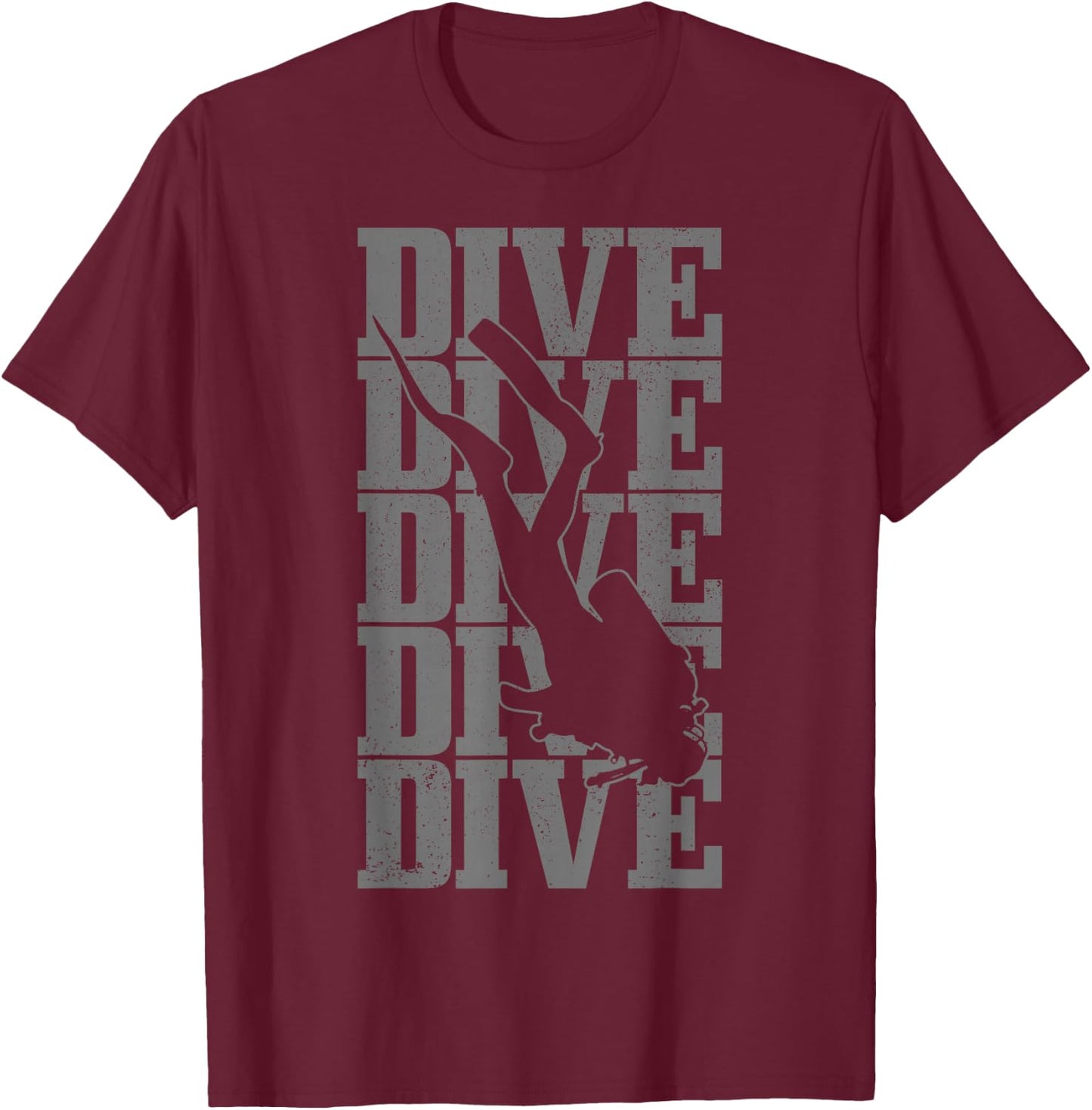 Diver Dive Diving Gift T-Shirt - T-Shirt | Maroon