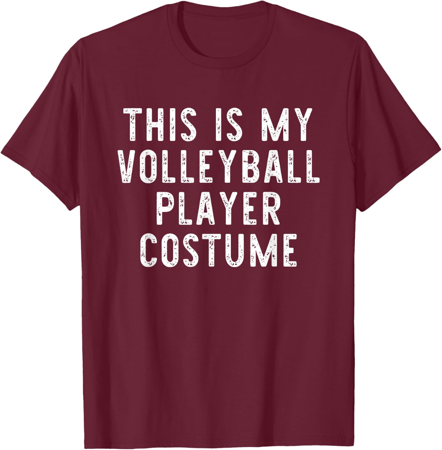 This Is My Volleyball Player Costume Halloween Simple Kids T-Shirt - T-Shirt | Maroon