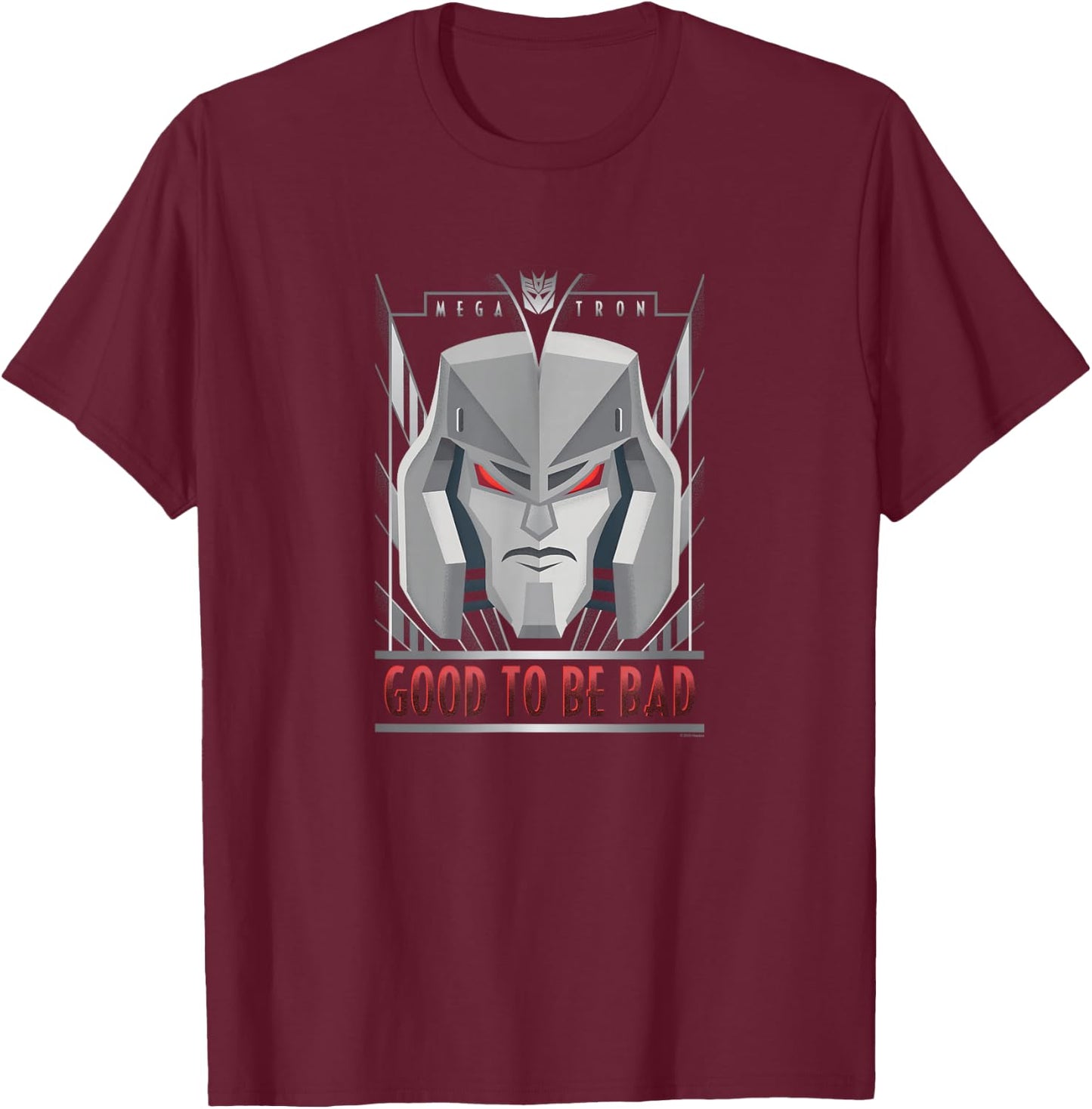 Transformers Megatron Good To Be Bad T-Shirt - T-Shirt | Maroon