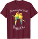 Sun Conure Beware Of Small Conure Parrot Fluffy One T-Shirt - T-Shirt | Maroon