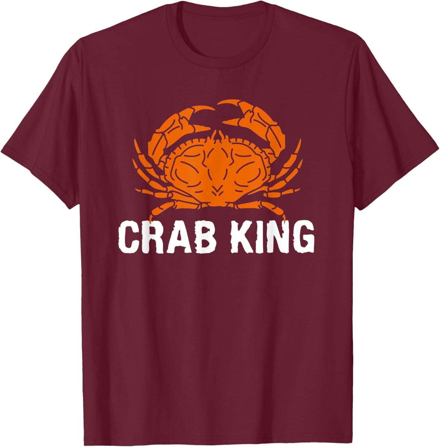 Crab King T-Shirt - T-Shirt | Maroon