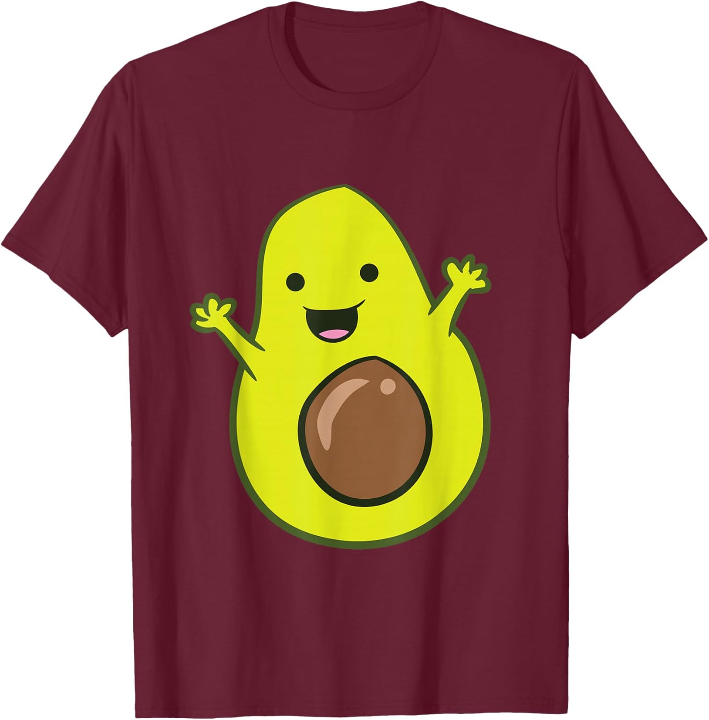 Avocado Costume Funny Avocado Halloween Costume Kids Avocado T-Shirt - T-Shirt | Maroon