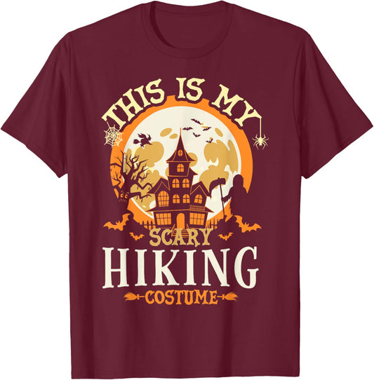 Matching My Scary Hiking Halloween Costume T-Shirt - T-Shirt | Maroon