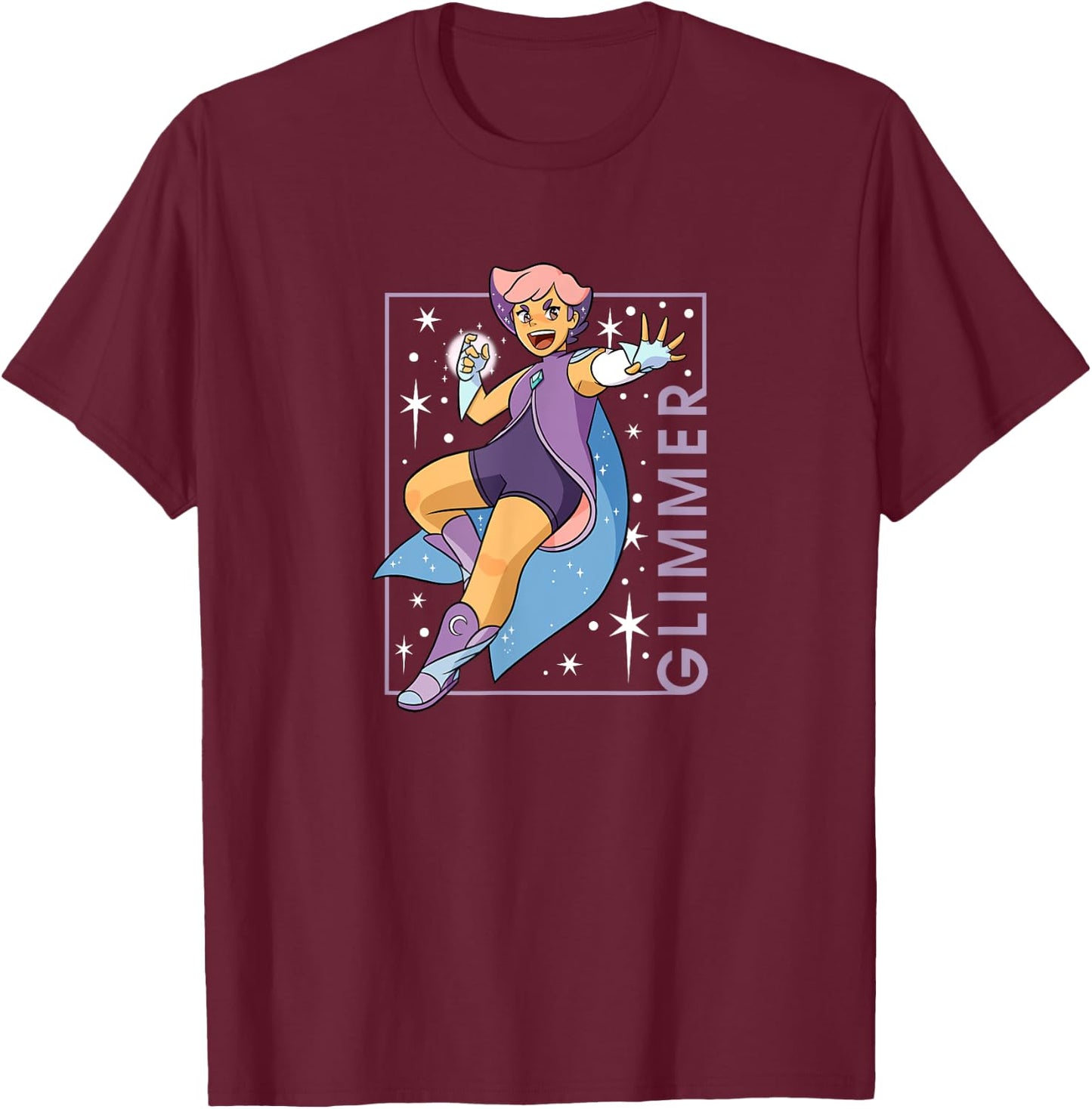 She-Ra Glimmer Pose T-Shirt - T-Shirt | Maroon