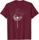 Dandelion Music Notes Orchestra Member T-Shirt - T-Shirt | Maroon