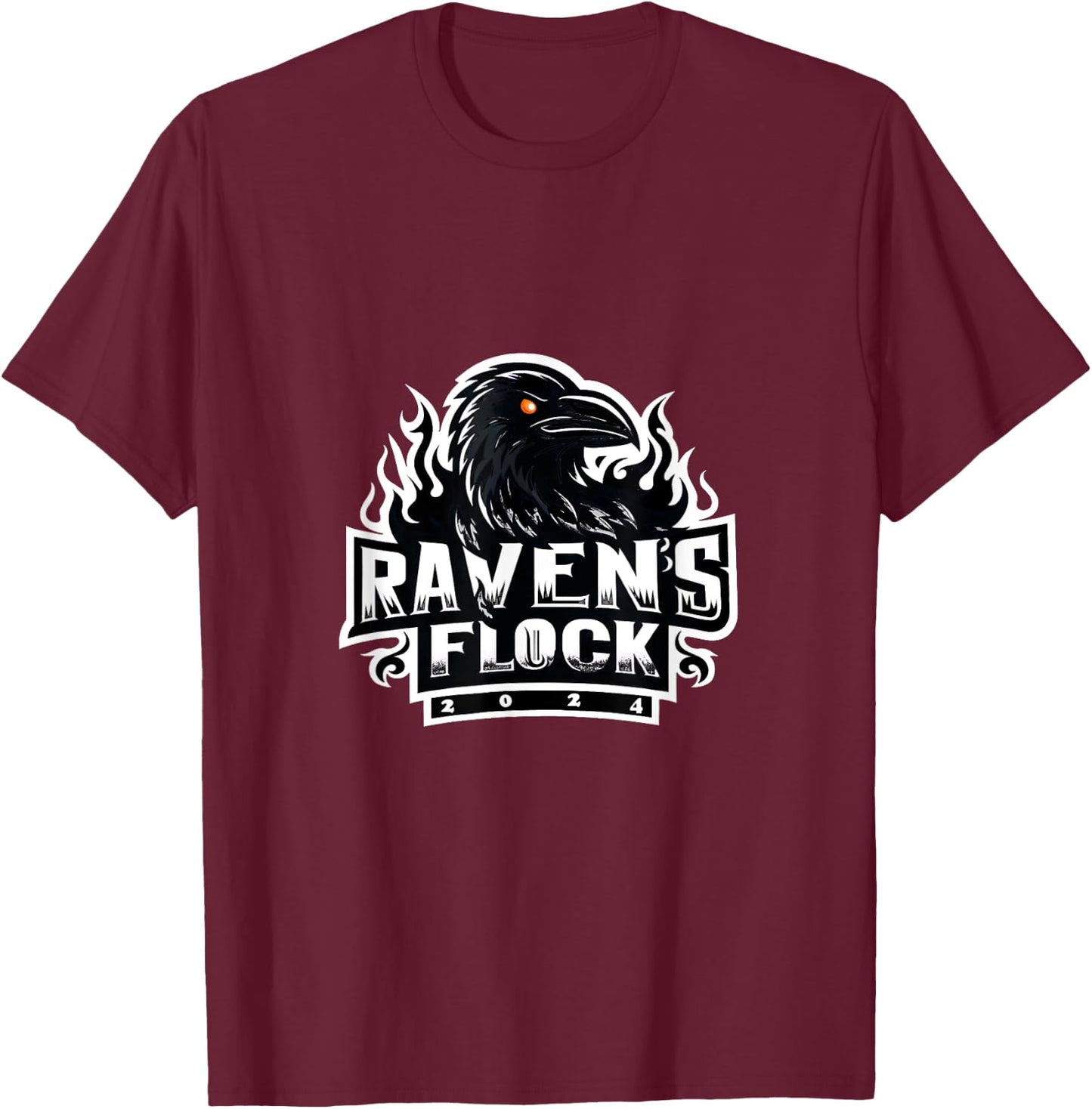 Ravens Flock T-Shirt - T-Shirt | Maroon