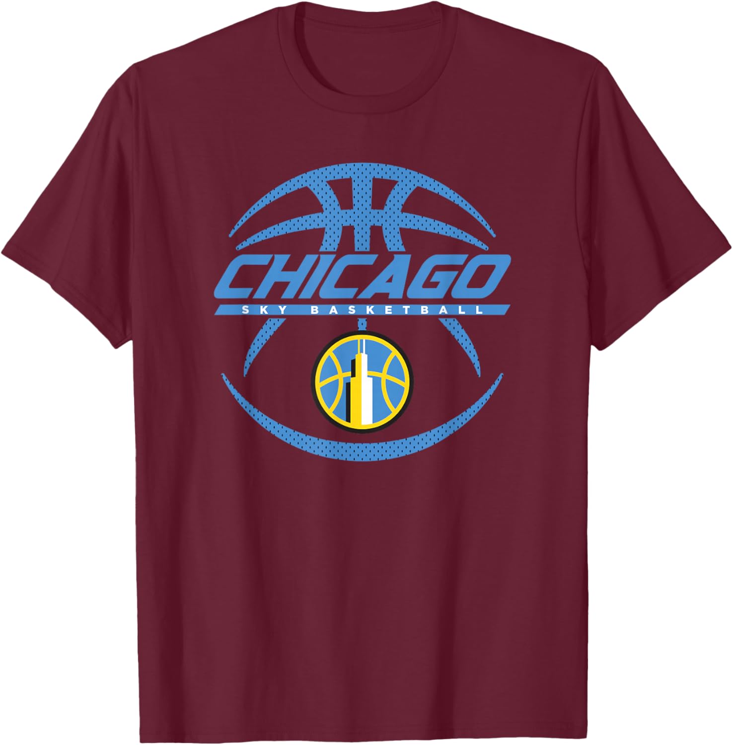 WNBA Chicago Sky The Rock T-Shirt - T-Shirt | Maroon