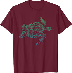 Sea Turtle T Shirt, Save The Sea Turtles, Boys Sea Turtle T-Shirt - T-Shirt | Maroon