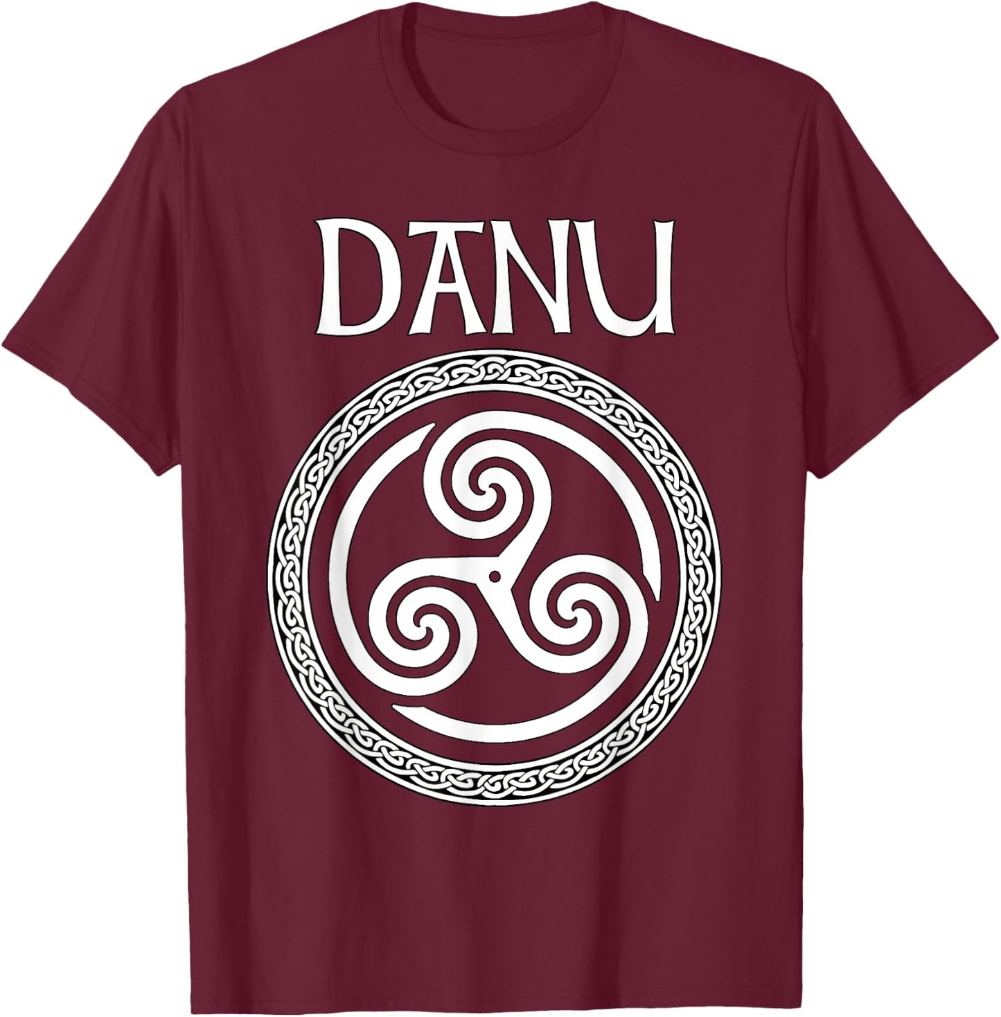 Danu Ancient Celtic Goddess of Mothers and Earth T-Shirt - T-Shirt | Maroon