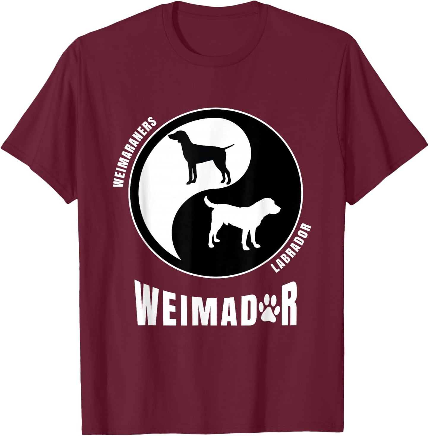 Weimador Dog Lovers Shirt | Breeders Gift | Pet Weimador Women Kids T-Shirt - T-Shirt | Maroon