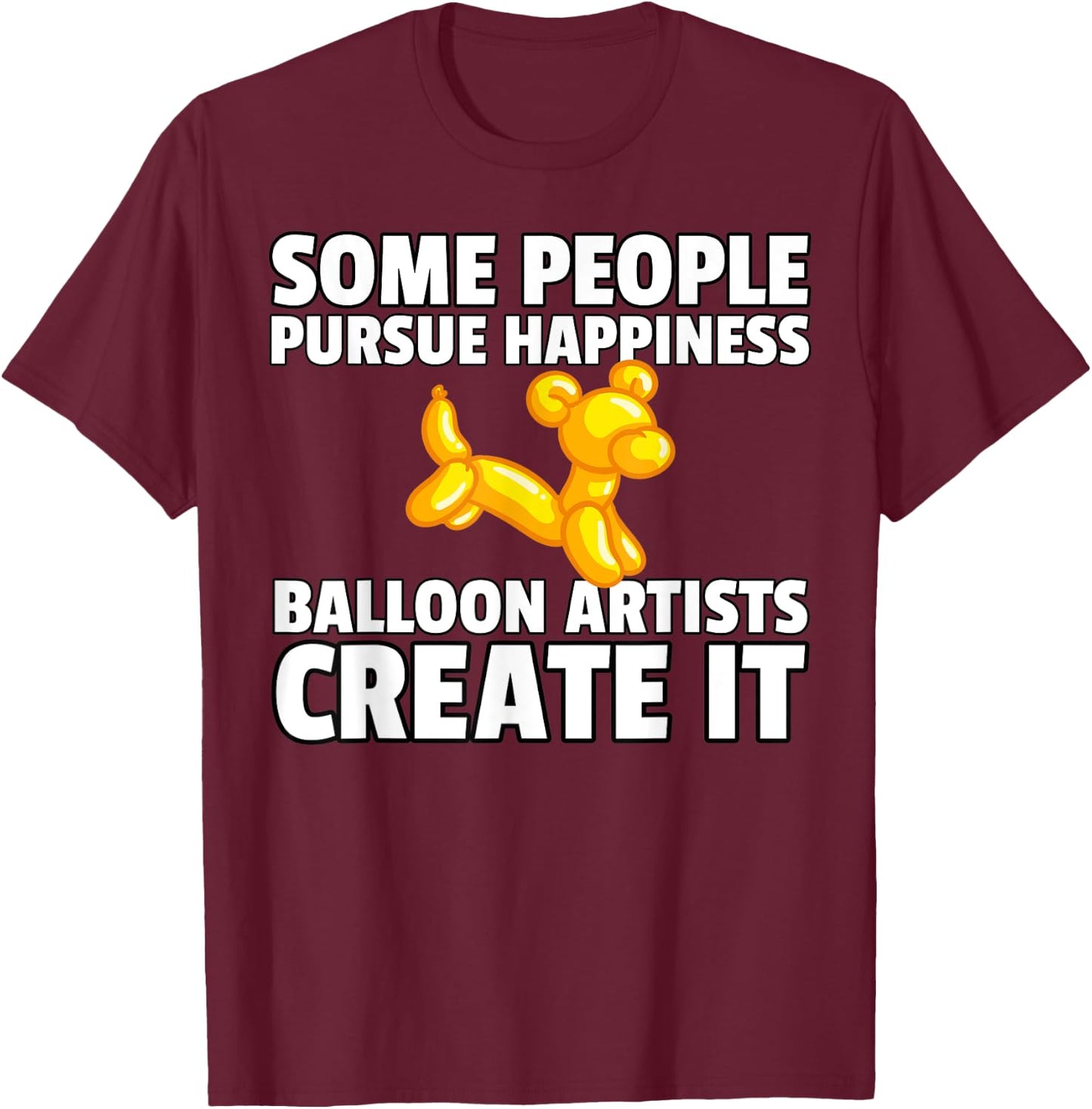 Balloon Animal Gift Artist Twister T-Shirt - T-Shirt | Maroon