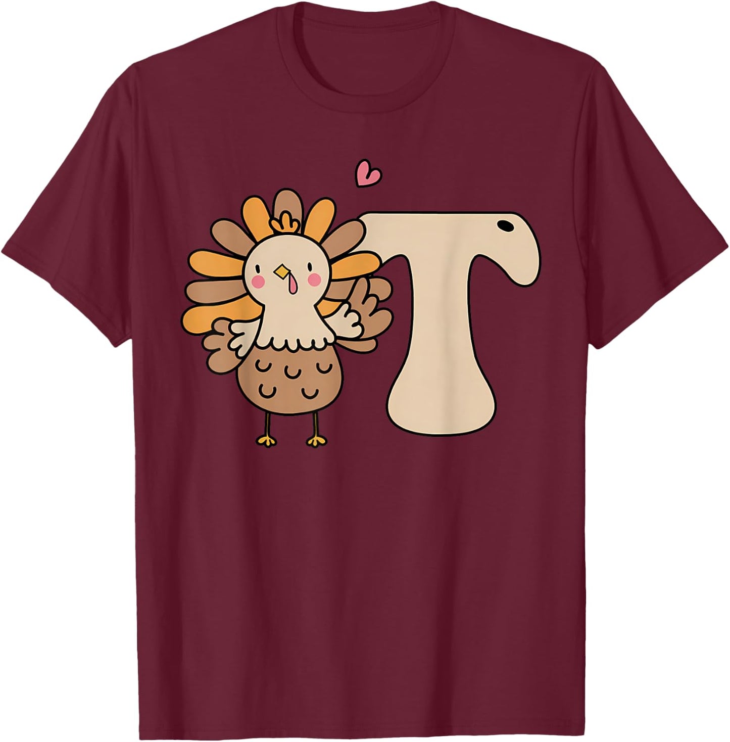 Thankful Occupational Therapist Thanksgiving OT Turkey T-Shirt - T-Shirt | Maroon