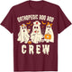 Orthopedic Boo Crew Ortho Nursing Halloween Ghost Costume T-Shirt - T-Shirt | Maroon