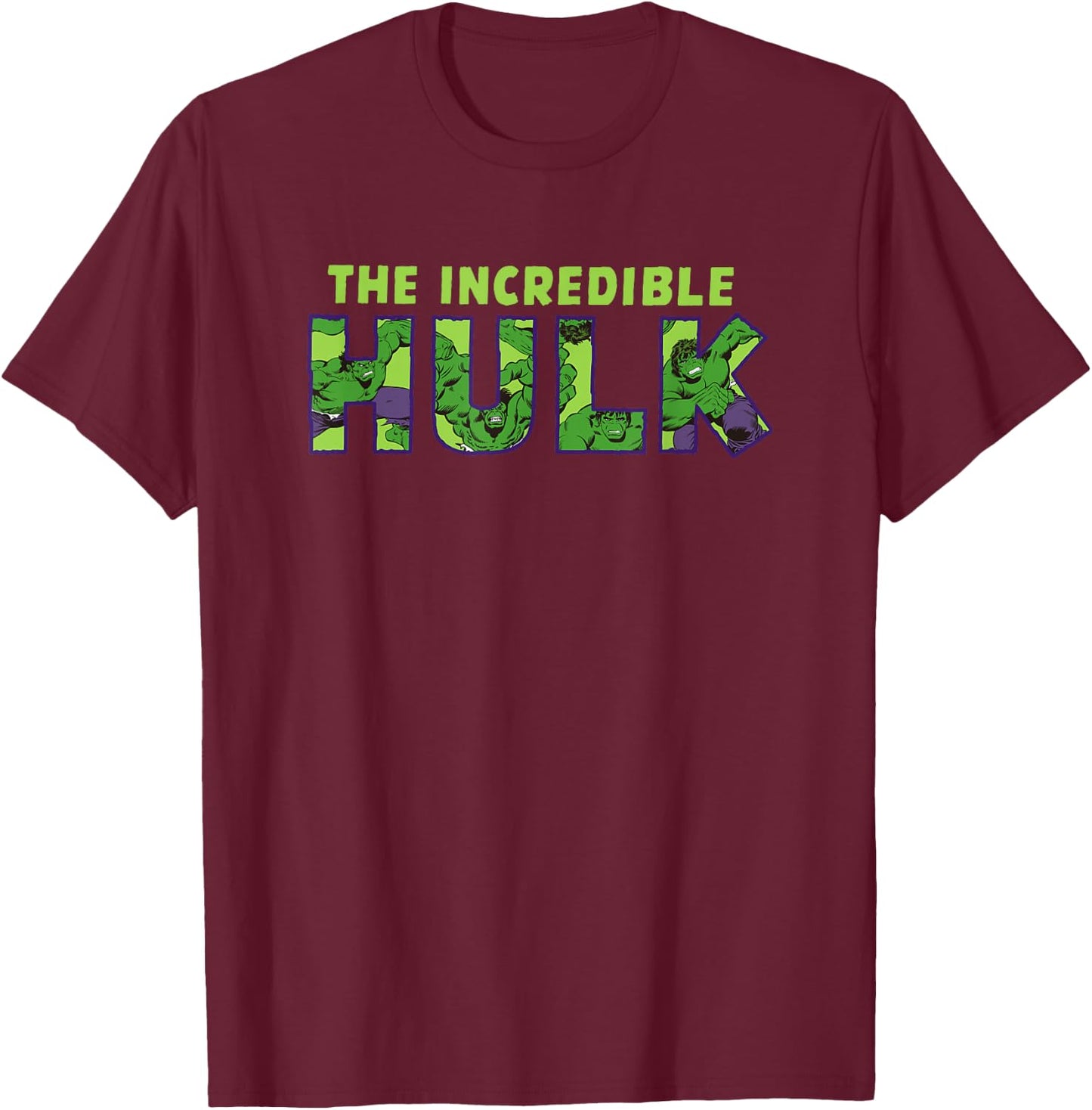 Marvel The Incredible Hulk T-Shirt - T-Shirt | Maroon
