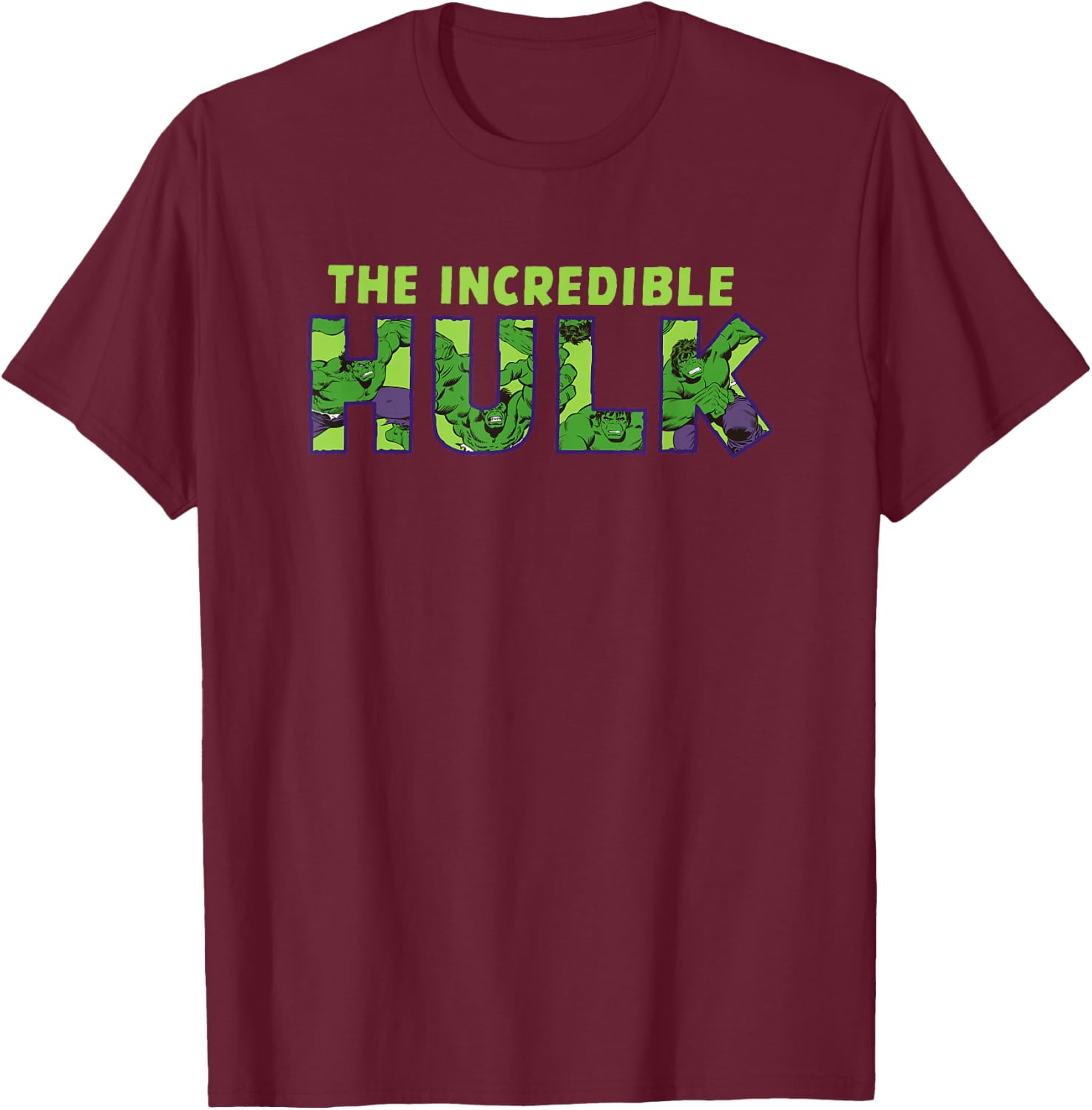 Marvel The Incredible Hulk T-Shirt - T-Shirt | Maroon