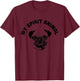 My Spirit Animal Pug - Funny Dog Mom and Dog Dad T-Shirt - T-Shirt | Maroon