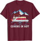 Summer Vacation Pontoon Coming In Hot Women T-Shirt - T-Shirt | Maroon