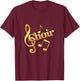 Vocalist Chorus Choir Vocals Singer Notes Music Tenor Song T-Shirt - T-Shirt | Maroon