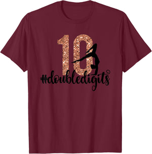 10th Birthday Gift Double Digit Girl Ten 10 T-Shirt - T-Shirt | Maroon