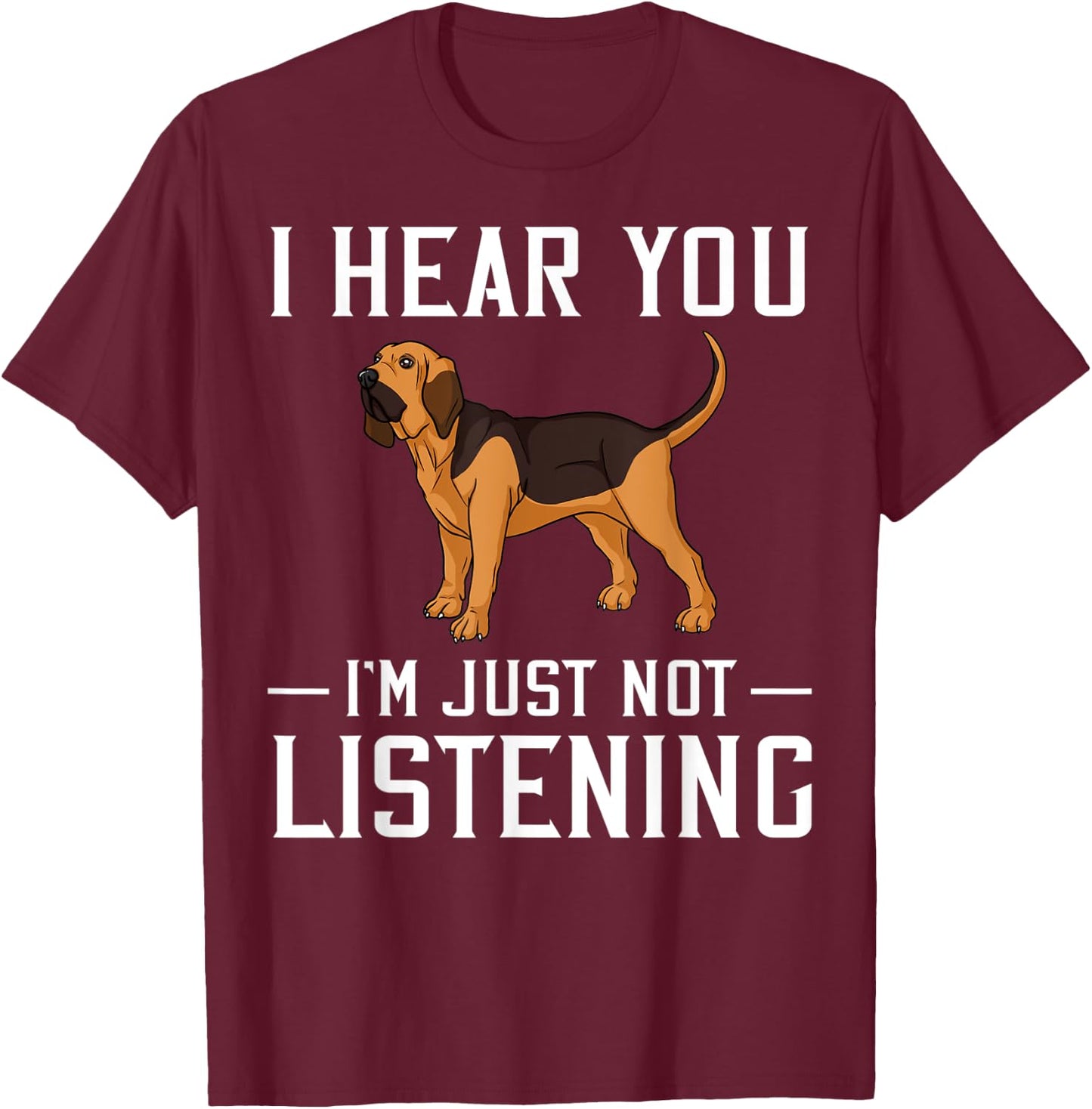 Bloodhound Dog Puppies Owner Lover T-Shirt - T-Shirt | Maroon