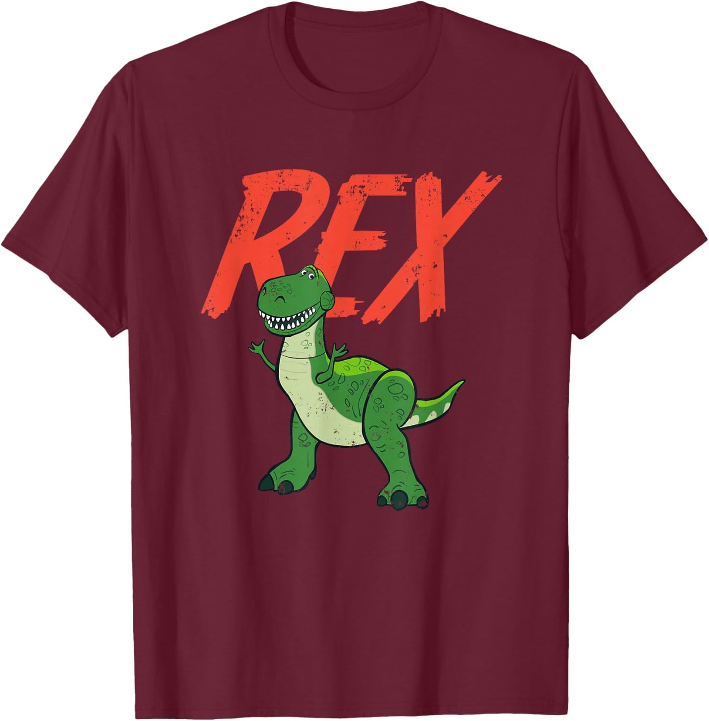 Disney Pixar Toy Story 4 Rex Dinosaur T-Shirt - T-Shirt | Maroon