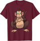 Monkey Art Women Gorilla Animal Valentines Monkey T-Shirt - T-Shirt | Maroon