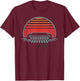 Harmonica Mouth Organ Retro 80s Style T-Shirt - T-Shirt | Maroon