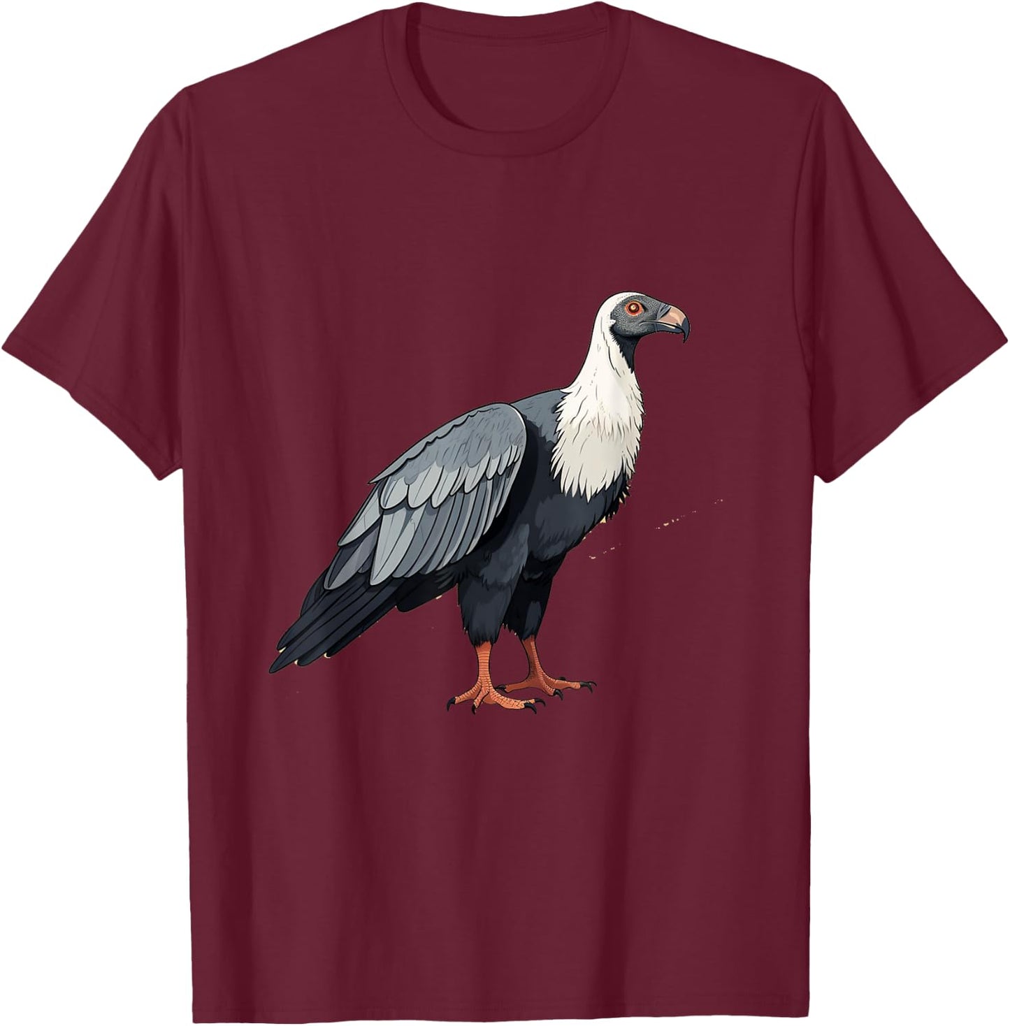 Andean condor bird lover illustration T-Shirt - T-Shirt | Maroon