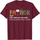Men's Fathor Thor Father's Day & Men's Day Gift Dad T-Shirt - T-Shirt | Maroon