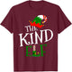 The Kind Elf Family Matching Group Gift Christmas Costume T-Shirt - T-Shirt | Maroon