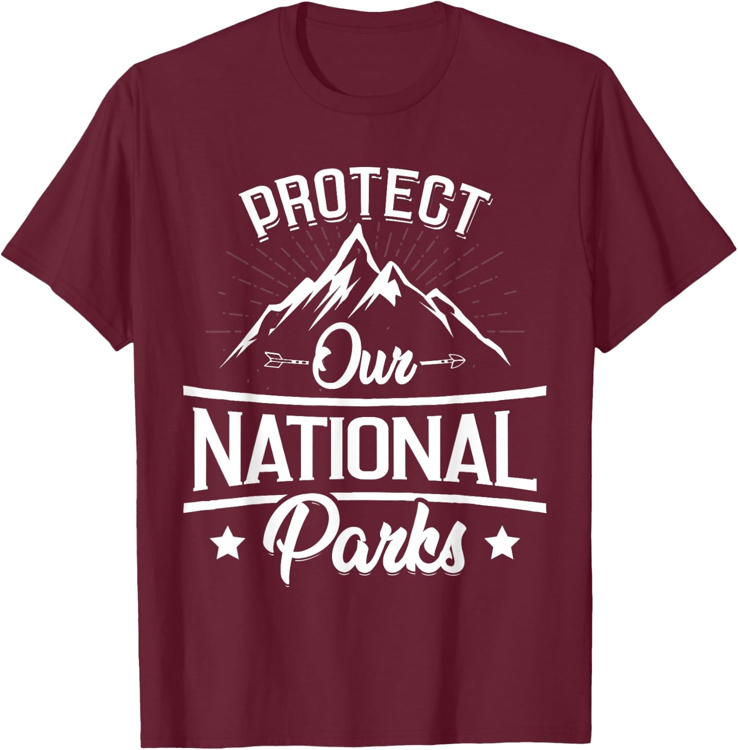 Protect Our National Parks, US Alt Resist T-Shirt - T-Shirt | Maroon