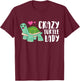 Crazy Turtle Lady Women Turtle Girl T-Shirt - T-Shirt | Maroon