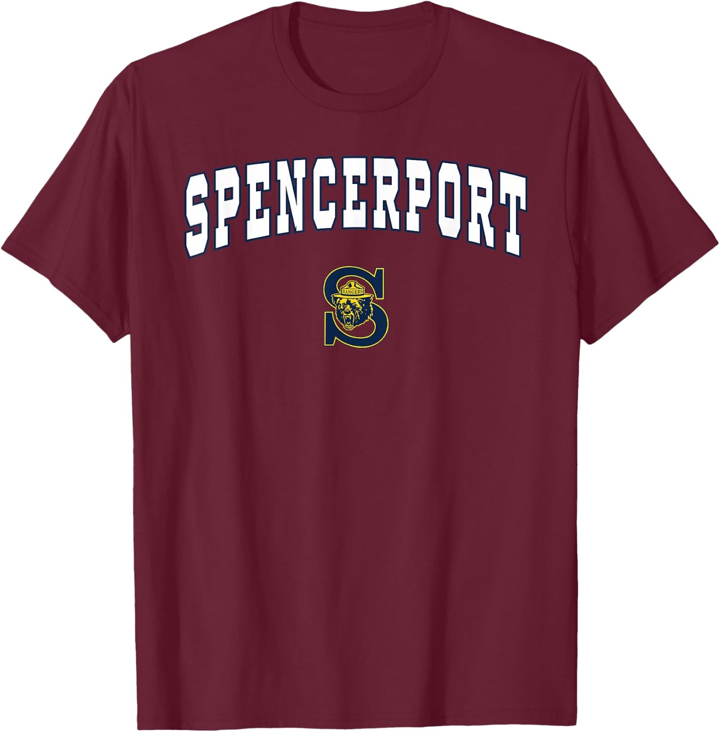Spencerport High School Rangers T-Shirt - T-Shirt | Maroon