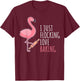 Funny Baking Confectioner Pastry Chef Baker I Pink Flamingo T-Shirt - T-Shirt | Maroon