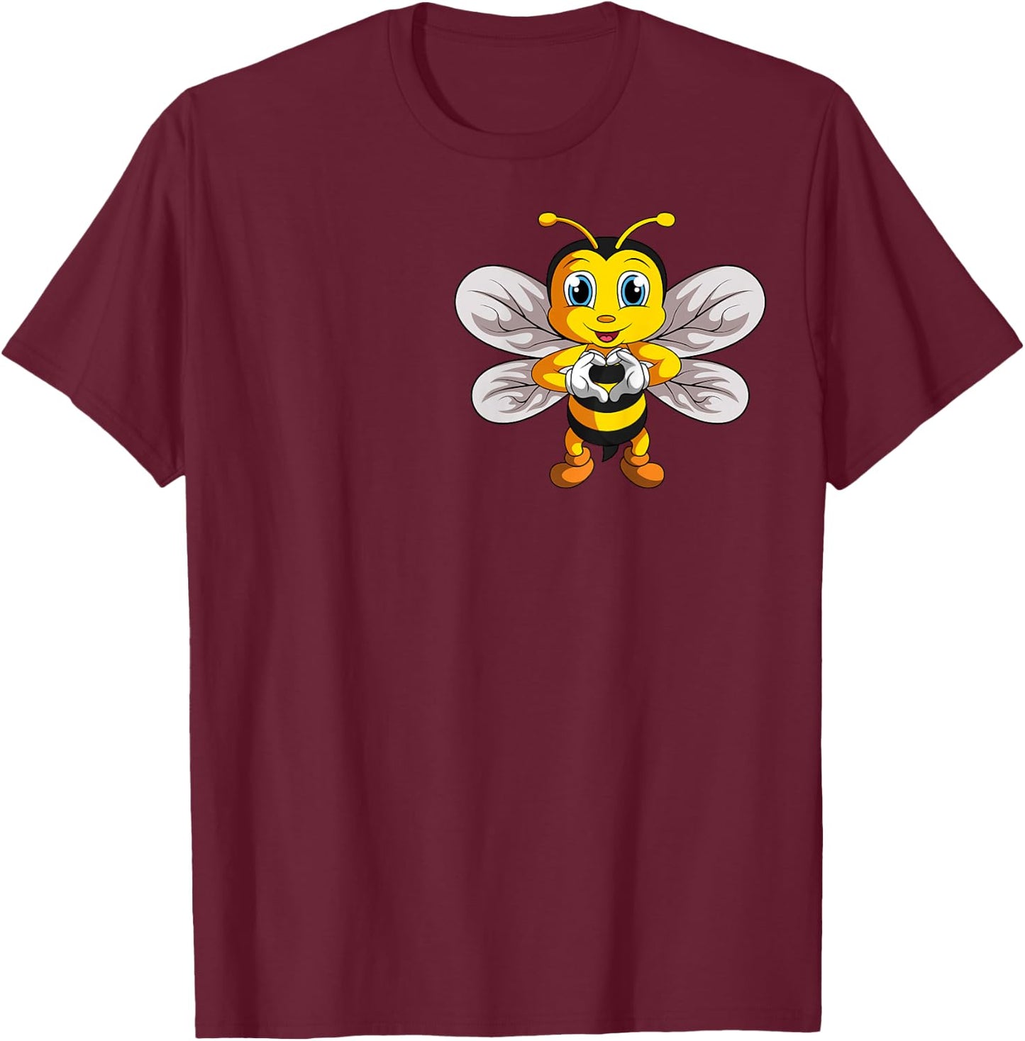 Bees, children, ladies, girls, bee T-Shirt - T-Shirt | Maroon
